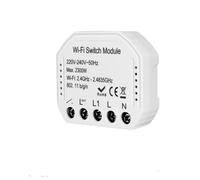 Module d'interrupteur intelligent intelligent Wifi à monter soi-même, avec télécommande pour Alexa, Google Home, interrupteur intelligent à 2 voies (intensité variable)