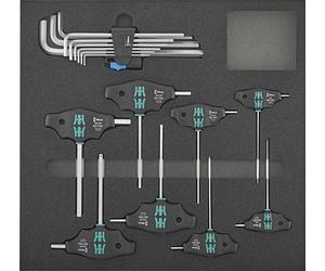 Module d'outils 2/3 à poignée en T et embout à six pans creux Wera | 4053569883597
