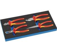 Module d'outils 4 pièces 1/3-module Jeu de pinces VDE