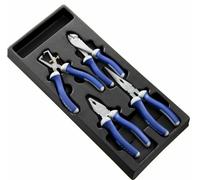 Module d'outils EXPERT avec 4 pinces de mécanicien - compartiment d'insertion en plastique