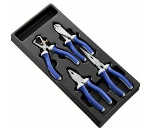Module d'outils EXPERT avec 4 pinces de mécanicien - compartiment d'insertion en plastique