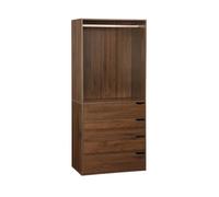 Module dressing décor bois 4 tiroirs 1 penderie NEPAL