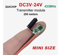 Module émetteur RF sans fil 433 MHz Mini DC 12V 3V 5V 24V Code d'apprentissage 433,92 MHz 1 canal de sortie pour télécommandes Codage 1527 KEY002-10pcs