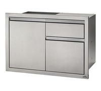 Module encastrable inox 1 tiroir + 1 poubelle + 1 porte 100,5 x 59,5 x 70,5 cm -