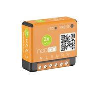 NodOn - EnOcean - Module Interrupteur sans Fil Éclairage on/Off pour Maison Connectée - 2 Canaux, 2x5A - Va et Vient sans Fil et sans Travaux - Compatible Home Assistant Jeedom, eedomus, MyUbiwizz