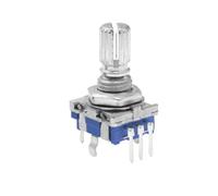Module encodeur Encodeur Rotatif EC11 W, 20 Positions, 360 Degrés, Bouton-poussoir, Poignée À 5 Broches, Longue 15/20MM, 5 Pièces(B 15mm Plum handle)