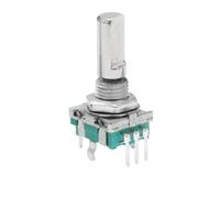 Module encodeur Encodeur Rotatif EC11 W, 20 Positions, 360 Degrés, Bouton-poussoir, Poignée À 5 Broches, Longue 15/20MM, 5 Pièces(G 20mm Half handle)