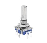 Module encodeur Encodeur Rotatif EC11 W, 20 Positions, 360 Degrés, Bouton-poussoir, Poignée À 5 Broches, Longue 15/20MM, 5 Pièces(B 20mm Half handle)