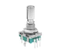 Module encodeur Encodeur Rotatif EC11 W, 20 Positions, 360 Degrés, Bouton-poussoir, Poignée À 5 Broches, Longue 15/20MM, 5 Pièces(G 20mm Plum handle)