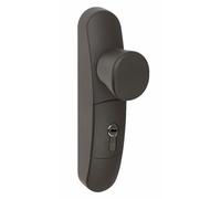 Module extérieur pour antipanique - bouton rotatif - Fluid gris alu JPM