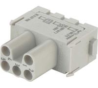 Module HARTING Han ES Insert femelle (F) Connexion à ressort, 5 pôles 400 V, 16 A - 1 pièce