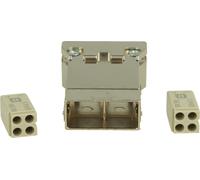 Module HARTING Han HMC MegaBit pour 2 câbles, insert mâle (M), connexion serti, 8 pôles + blindage 50 V, 10 A - 1 pièce