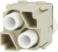 Module HARTING Han HV, insert mâle (M), connexion serti, 2 pôles, 2900 V/5000 V, 16 A - 1 pièce