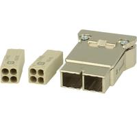 Module HARTING Han MegaBit pour 1 câble, insert femelle (F), connexion serti, 8 pôles + blindage 50 V, 10 A - 1 pièce