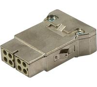 Module HARTING Han MegaBit pour 2 câbles + blindage GND Insert femelle (F) Connexion serti, 8 pôles + blindage 50 V, 10 A - 1