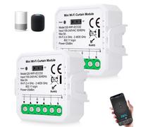 Module intelligent pour volets roulants avec fonction de pourcentage : interrupteur pour volets roulants connecté en Wi-Fi,vocale, nécessite un fil neutre
