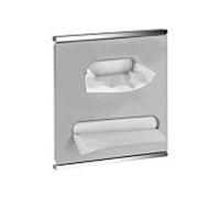 module Keuco Plan Integral Lavabo 3 portes à charnière droite, chromé / aluminium peint