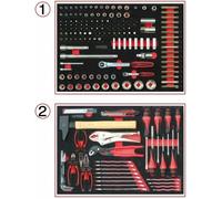 Module - KS TOOLS - 714.0184 - Coffret à outils avec 2 tiroirs - Pour chariot - 184 pièces