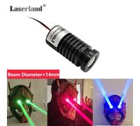 Module laser à faisceau épais rouge et vert pour effets de scène KTV, soirées en club et spectacles en boîte de nuit 532nm Vert 50mW 12V