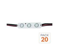 Module LED 1.44W RGB SMD 2835 12V IP65 pour Enseigne Commerciale - Pack de 20