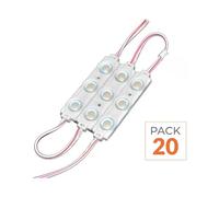 Module LED Barre 30W 12V IP65 pour Enseignes Lumineuses - Pack de 20 - Blanc Froid 6000K - 8000K