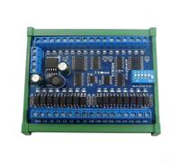 Module modbus RTU RS485 avec 16 entrées et 16 sorties pour domotique, contrôleur de rail DIN compact pour systèmes de sécurité (PCB + boîte de rail de guidage)