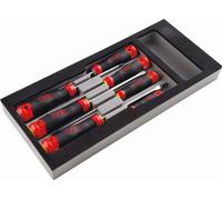 Module mousse 1/3 de 7 tournevis bi-matière fente et pozidriv® SAM - TPZJ7MM