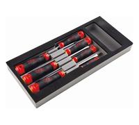 Module mousse 1/3 de 7 tournevis bi-matière fente et pozidriv SAM - TPZJ7MM