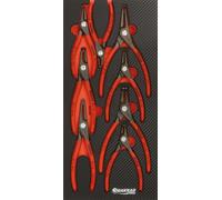 Module mousse finition carbone 8 pinces circlips KNIPEX - 09893