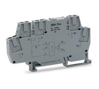 Module optocoupleur WAGO ; tension nominale d'entrée 12 … 48 V CC ; plage de tension de sortie 10 … 53 V CC ; gris 859-744