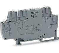 Module optocoupleur WAGO ; tension nominale d'entrée 24 V CC ; plage de tension de sortie 0 … 30 V CC ; gris 859-737