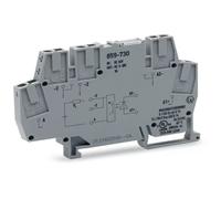 Module optocoupleur WAGO ; tension nominale d'entrée 24 V CC ; plage de tension de sortie 3 … 30 V CC ; gris 859-730