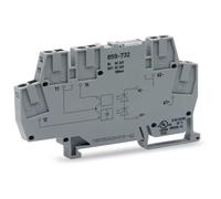 Module optocoupleur WAGO ; tension nominale d'entrée 24 V CC ; plage de tension de sortie 3 … 30 V CC ; gris 859-732