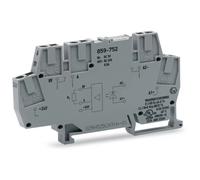 Module optocoupleur WAGO ; tension nominale d'entrée 5 V CC ; plage de tension de sortie 0 … 24 V CC ; gris 859-752