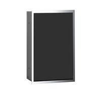 Emco Asis le module 300 collecteurs de déchets 973.227.930 chromé / noir, modèle encastré