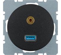 MODULE R.1/R.3 NOIR PRISE USB/ 3.5MM AUDIO 3315392045