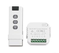 Module Récepteur Radio Interrupteur Mural Encastrable | pour fréquence 433MHz, portée 100m extérieur, compatible moteurs 4 fils, boîtier ABS durable