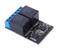 Module Relais 2 Canaux 12V Bistable Auto-verrouillant Carte de Déclenchement par Impulsion à Maintien MCU pour Contrôle Domotique et Projets Électroniques