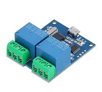 Module Relais 2 Voies, Contrôle Intelligent USB, Haute Performance, Protection Contre Surtension, Durable, avec LED - Indicateur LED, Protection Contre Courant Excessif, Usage