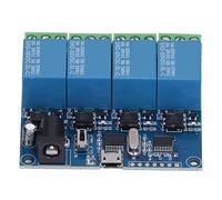 Module Relais 4 Voies avec Indicateur LED, Microcontrôleur 8 Bits, Protection de Transition, Alimentation USB et Interrupteur Relais Longue Durée