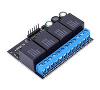 Module Relais Bistable 4 Canaux Autobloquant DC 6-24V Déclencheur à Faible Impulsion Compact pour Automatisation Industrielle et Voiture Électrique pour Ingénieurs et Projets DIY