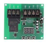 Module relais de détection de courant continu, contrôle de surintensité réglable avec affichage LED et réglage du seuil pour systèmes de batterie, noir, 7 à 30 V, 0 à 30 A, 1 unité