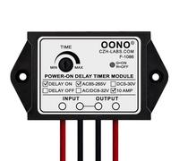 Module relais de minuterie avec retard allumé, AC 85-265 V 10 A, temps de réglage 1-100 s, F-1086A/100S
