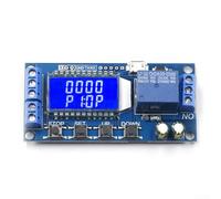 Module relais de retard 5 V 12 V 24 V, écran LCD, interrupteur de circuit de synchronisation cyclique, relais à un canal, mise hors tension, déconnexion, déclencheur de retard XY-LJ02