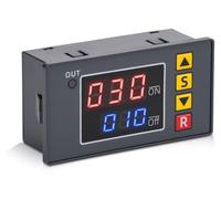 Module relais de temporisation, minuterie numérique DC 12 V avec double écran LCD