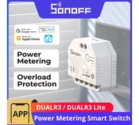 Module relais double SONOFF DUALR3 / DUALR3 Lite 2 voies, interrupteur intelligent Wi-Fi MINI DIY avec mesure de puissance, contrôle via eWeLink, Alexa, Google SONOFF DUALR3 Lite