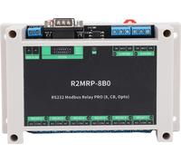 Module relais industriel pour interface RS232, isolation optocoupleur RTU, boîtier ABS, connecteur DB9, 8 canaux