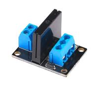 Module relais statique 12 V 1 canal Déclencheur bas niveau DC-AC 250 V 2 A Sortie avec fusible résistif