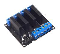 Module relais statique 24 V 4 canaux Déclencheur bas niveau DC-AC 250 V 2 A Sortie avec fusible résistif