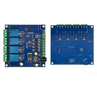 Module Relay 4 Voies pour modbus pour rtu Pour Industriel Module | Interface RS485 et pour ttl UART, connectivité flexible, compatible automates, contrôle à distance